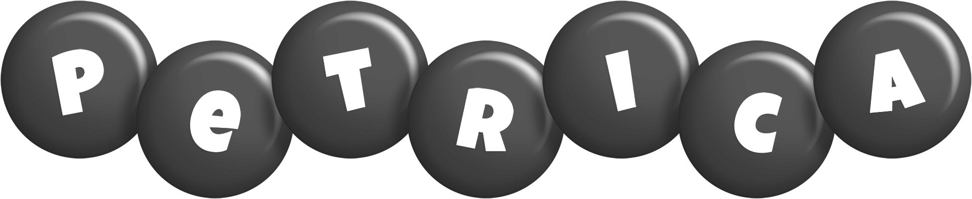 Petrica candy-black logo