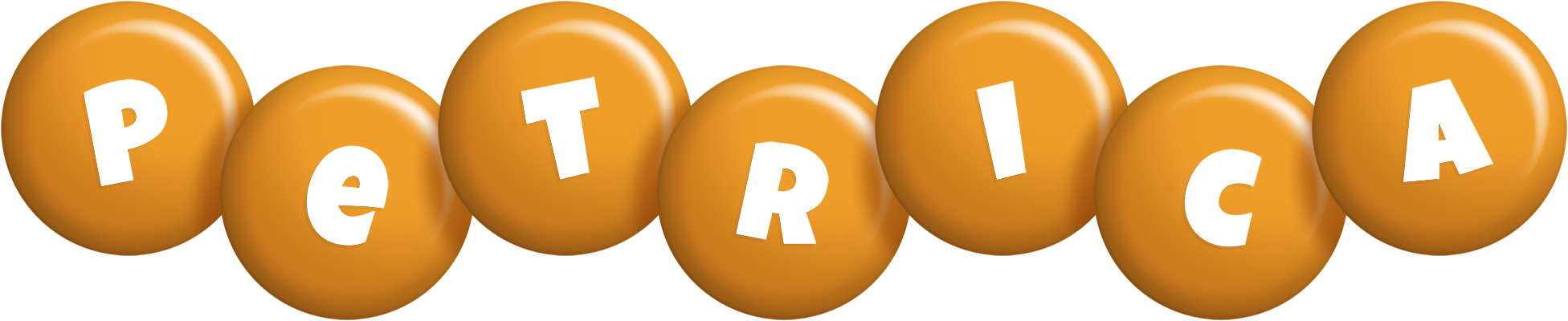Petrica candy-orange logo