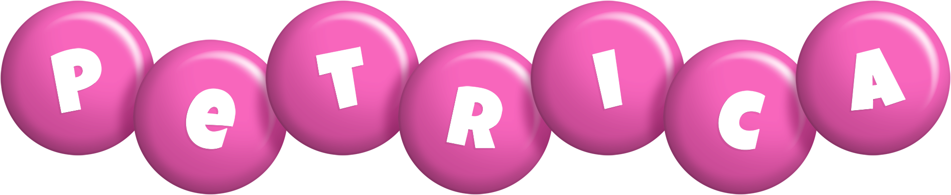 Petrica candy-pink logo