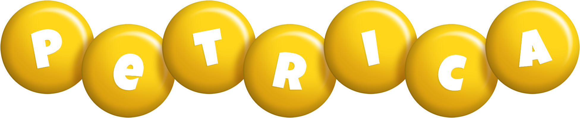 Petrica candy-yellow logo