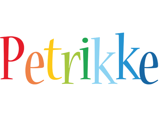 Petrikke birthday logo