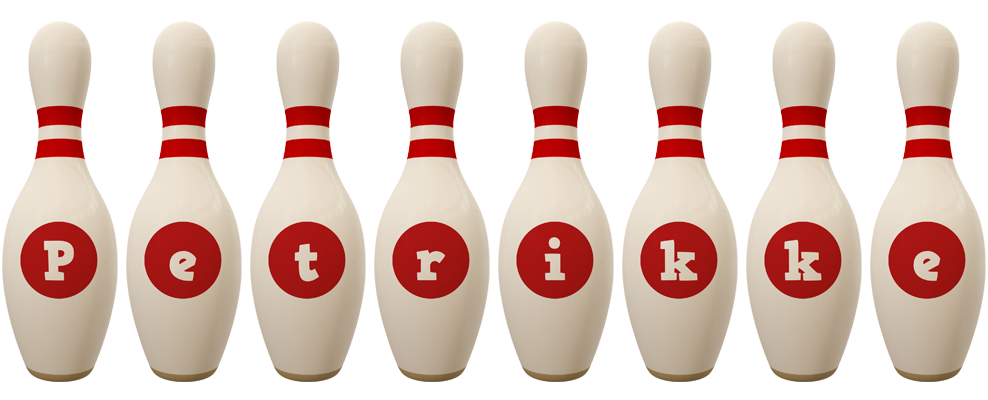 Petrikke bowling-pin logo