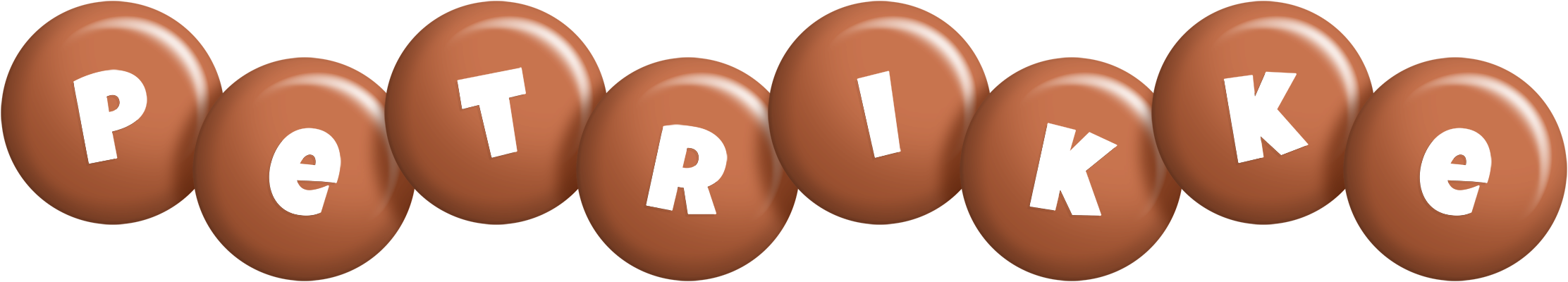Petrikke candy-brown logo