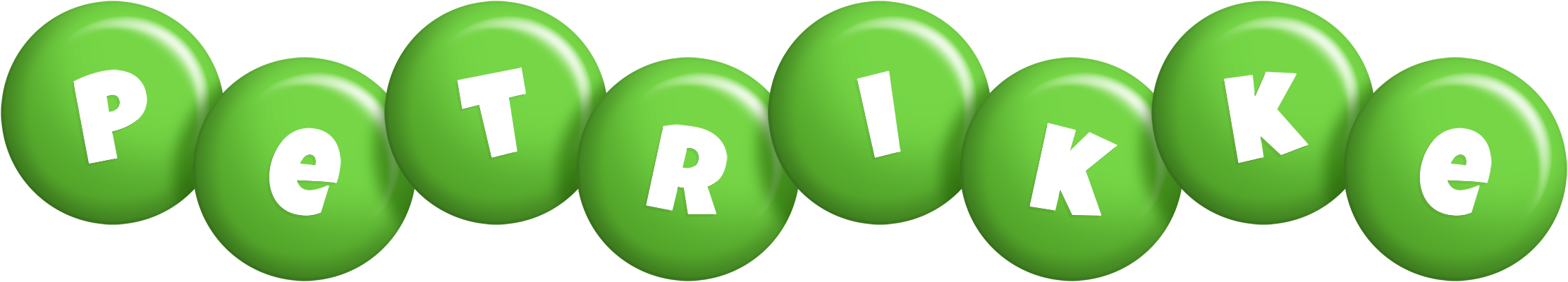Petrikke candy-green logo
