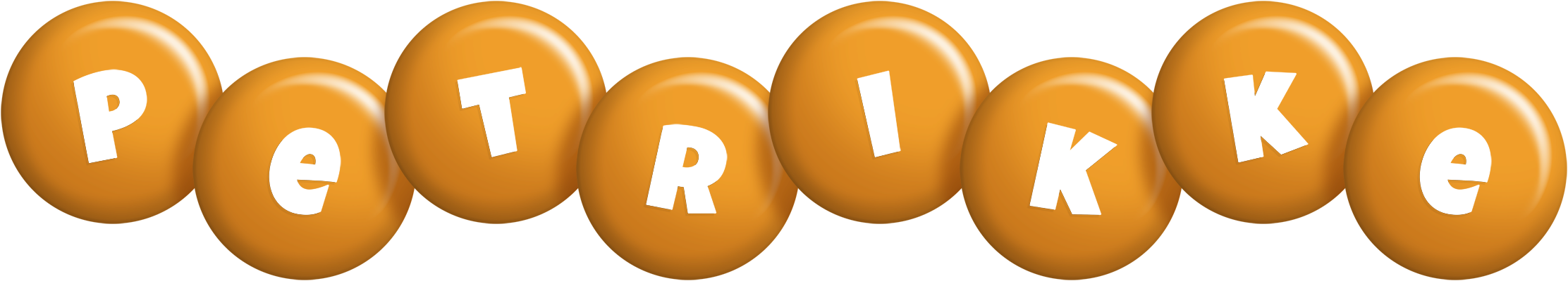 Petrikke candy-orange logo