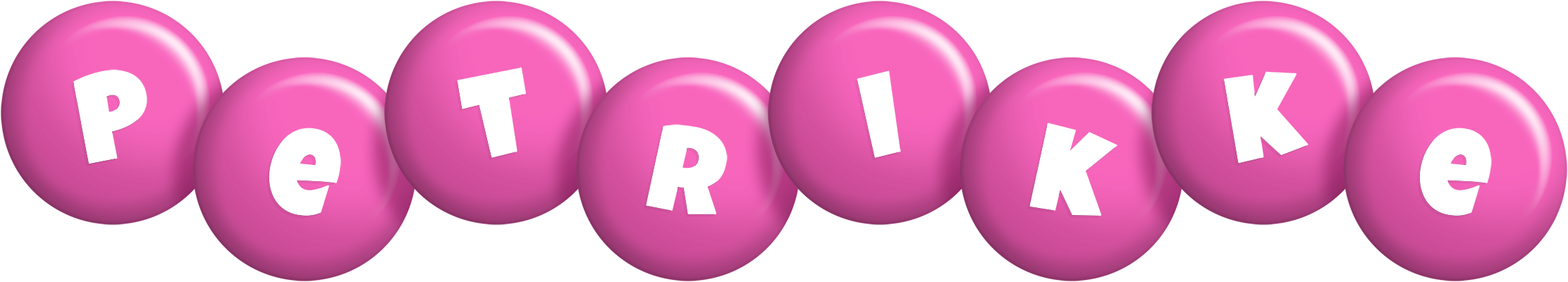 Petrikke candy-pink logo