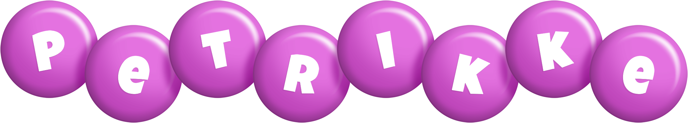 Petrikke candy-purple logo