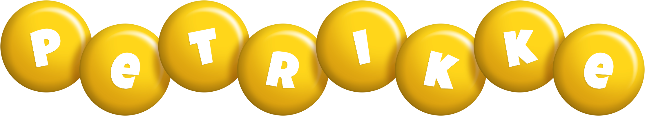 Petrikke candy-yellow logo