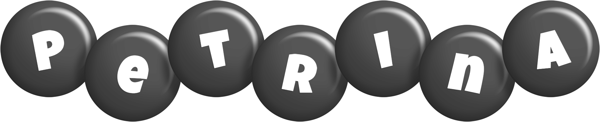 Petrina candy-black logo