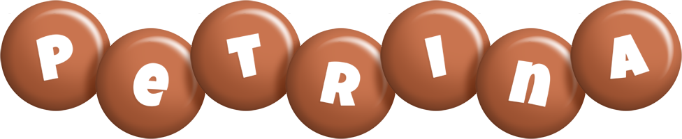 Petrina candy-brown logo