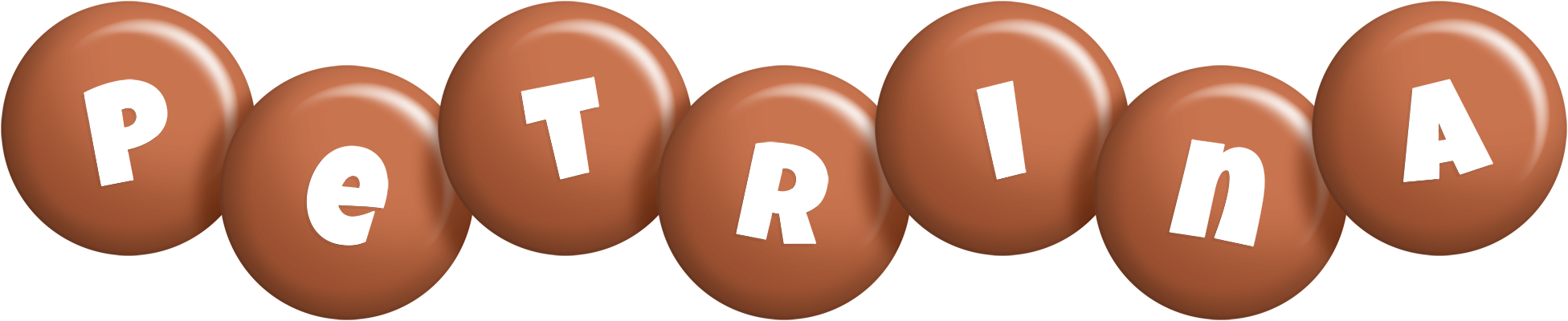 Petrina candy-brown logo