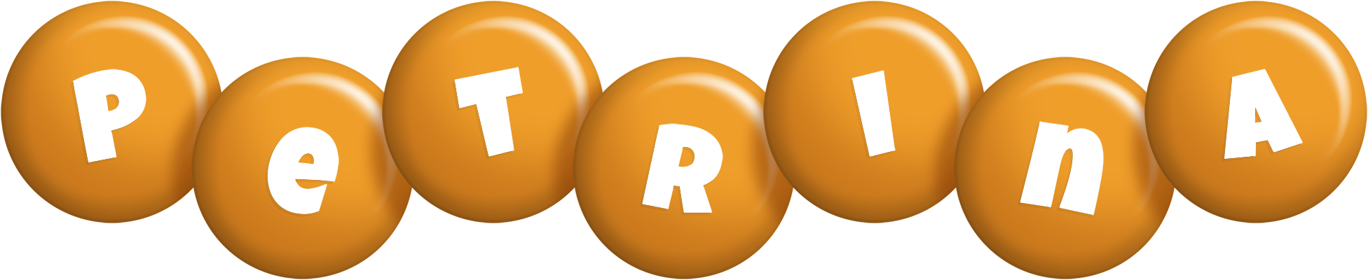 Petrina candy-orange logo