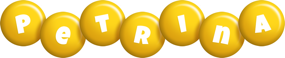 Petrina candy-yellow logo
