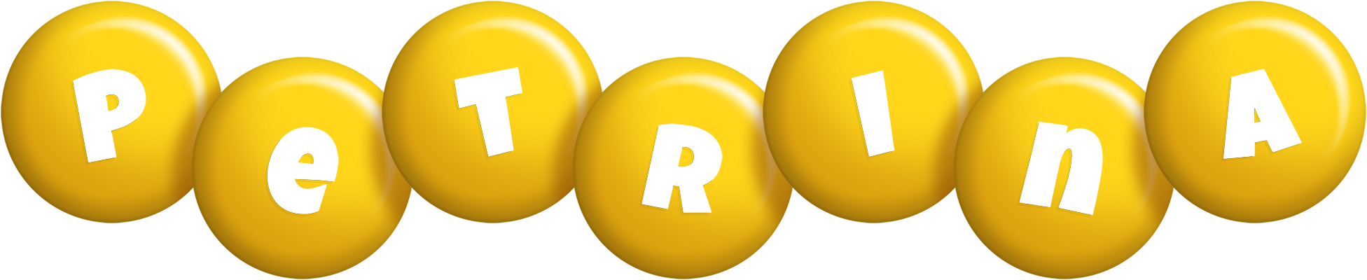 Petrina candy-yellow logo