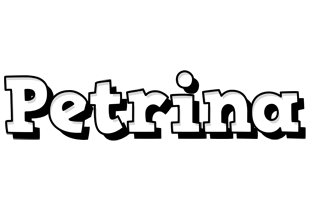 Petrina snowing logo