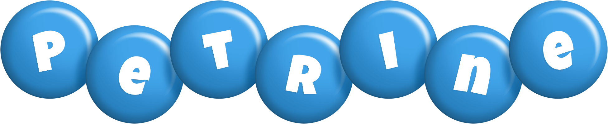 Petrine candy-blue logo