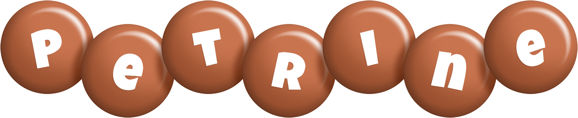 Petrine candy-brown logo
