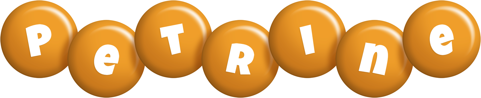Petrine candy-orange logo
