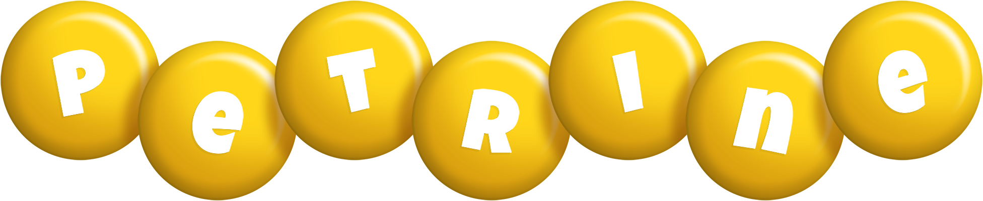 Petrine candy-yellow logo