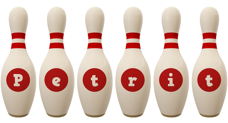 Petrit bowling-pin logo