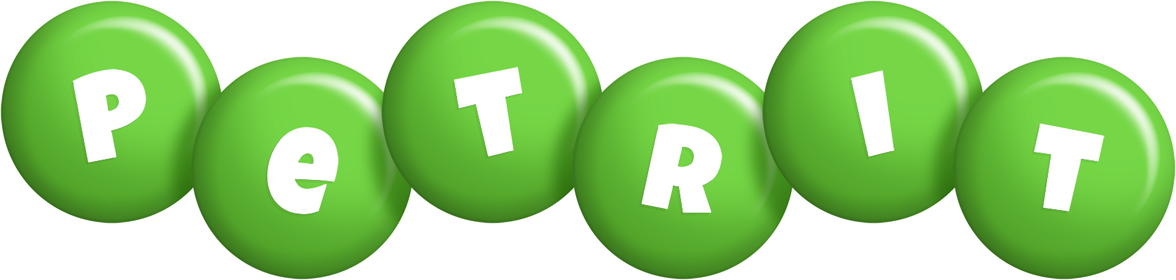 Petrit candy-green logo