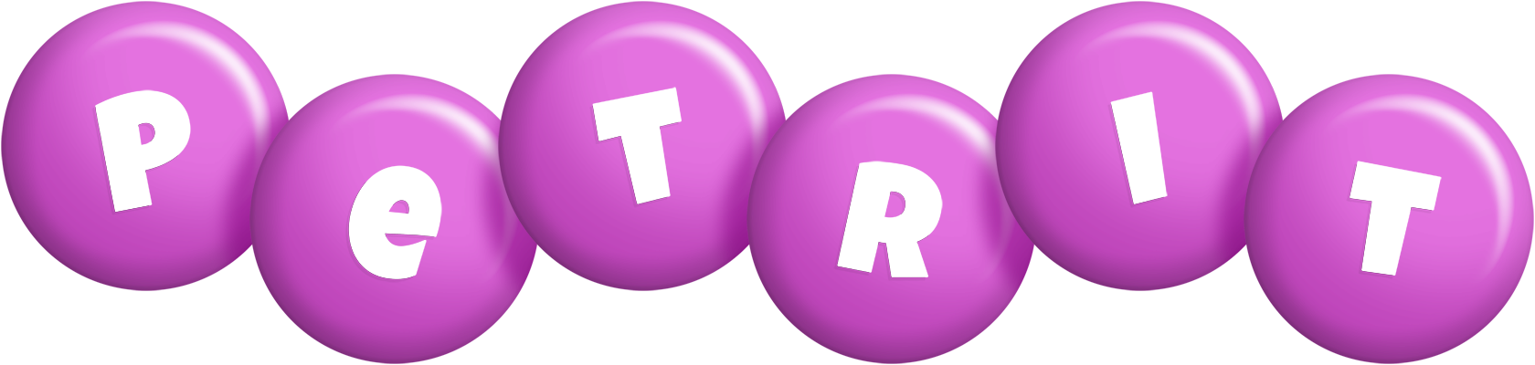 Petrit candy-purple logo