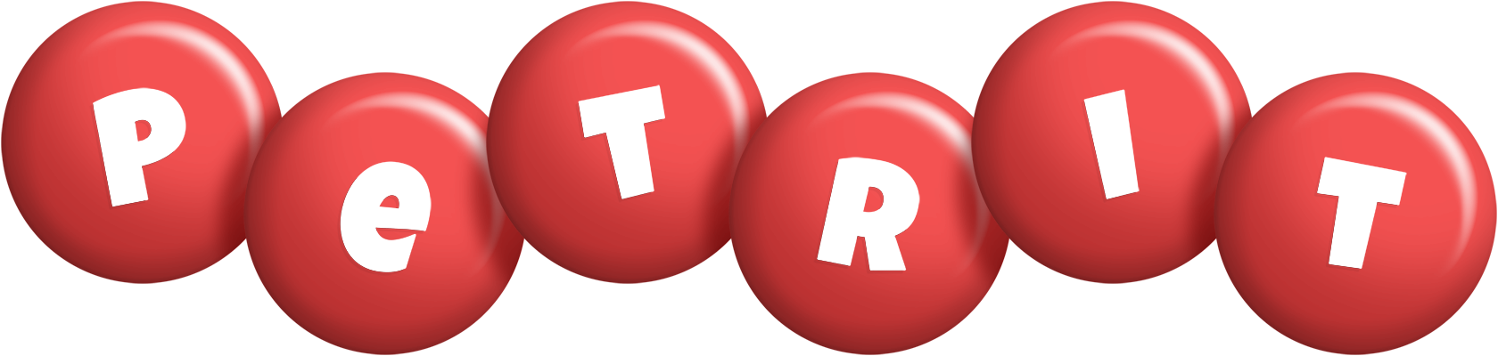 Petrit candy-red logo