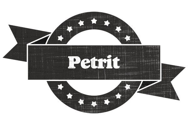 Petrit grunge logo