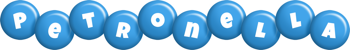 Petronella candy-blue logo