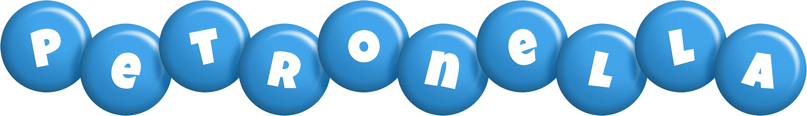 Petronella candy-blue logo