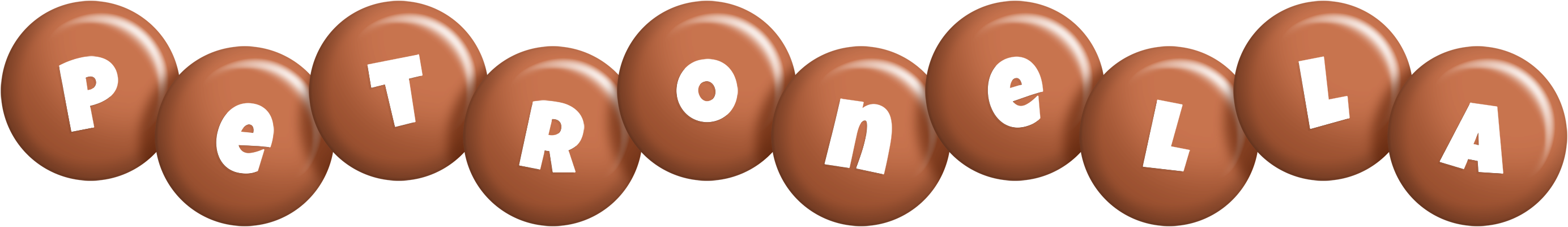 Petronella candy-brown logo