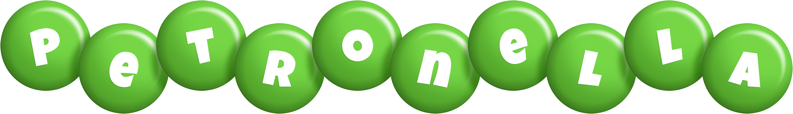 Petronella candy-green logo