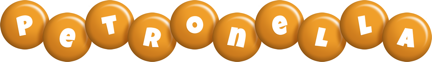 Petronella candy-orange logo