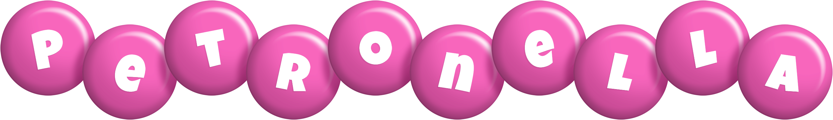 Petronella candy-pink logo