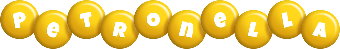 Petronella candy-yellow logo