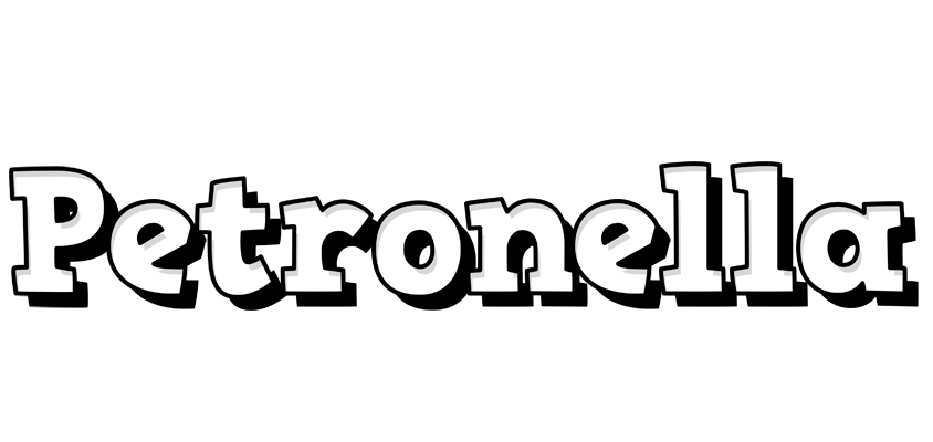 Petronella snowing logo