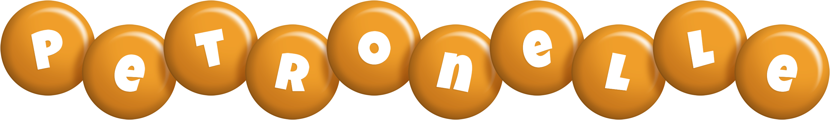 Petronelle candy-orange logo