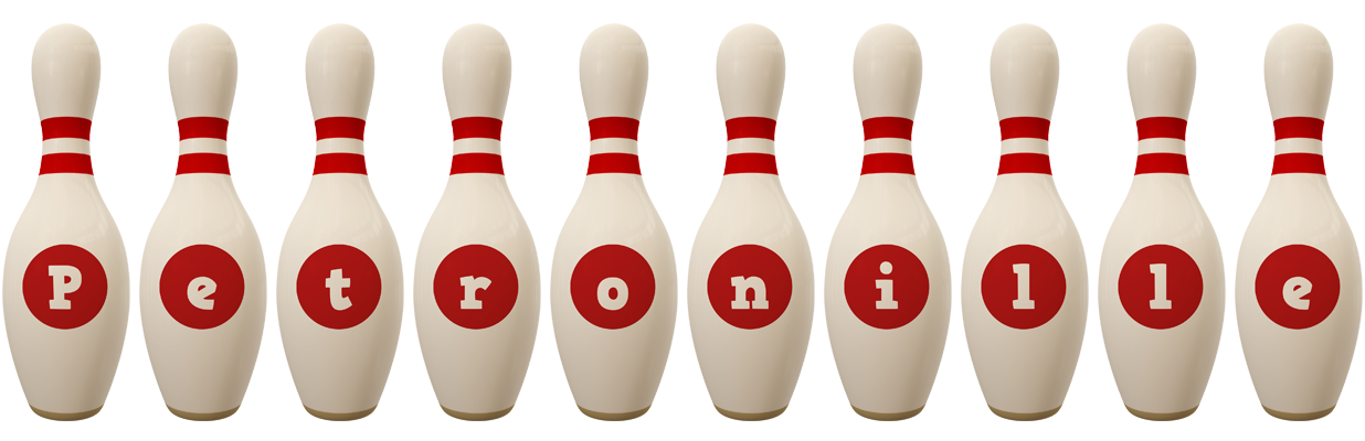 Petronille bowling-pin logo