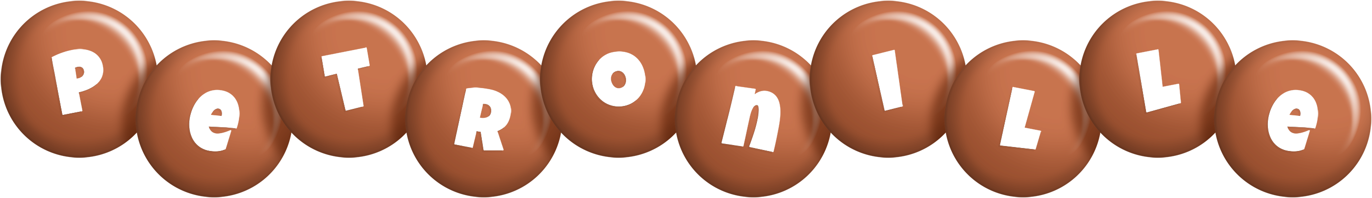 Petronille candy-brown logo