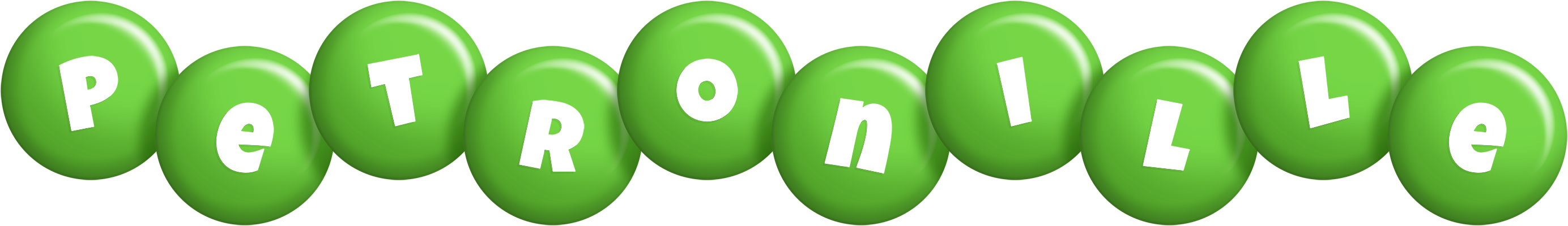 Petronille candy-green logo