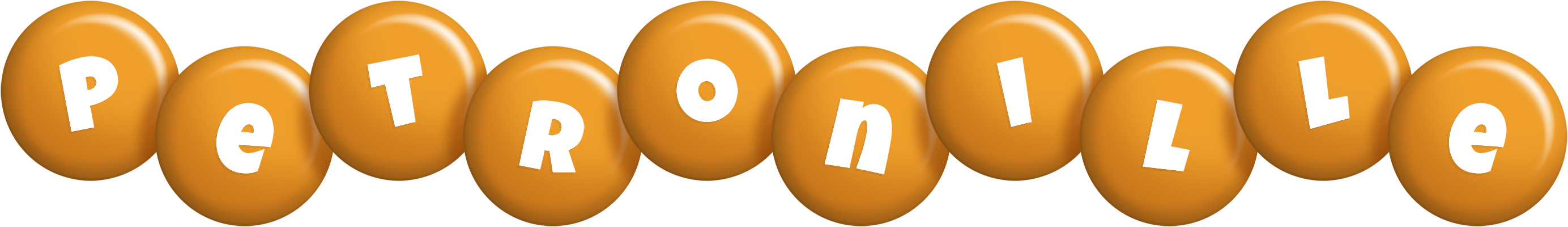 Petronille candy-orange logo