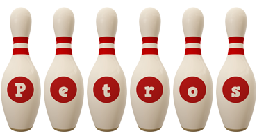 Petros bowling-pin logo