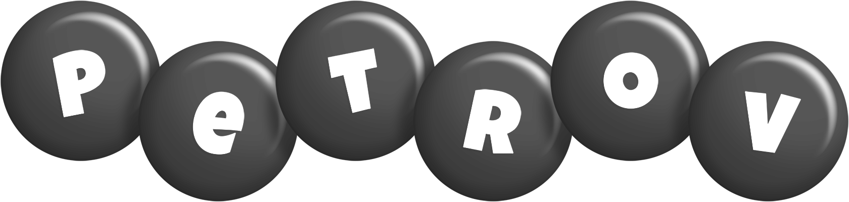 Petrov candy-black logo