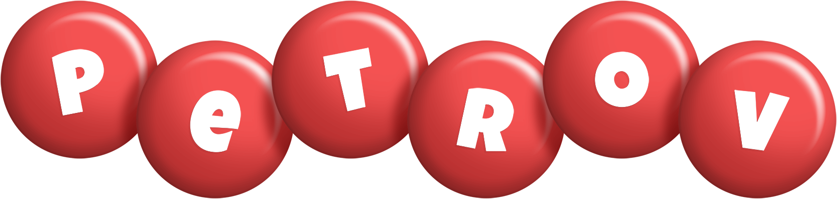 Petrov candy-red logo