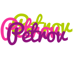 Petrov flowers logo