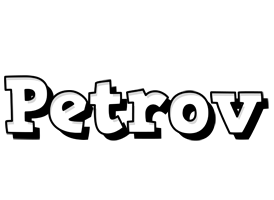 Petrov snowing logo