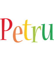 Petru birthday logo