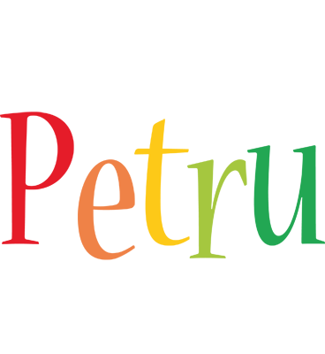 Petru birthday logo