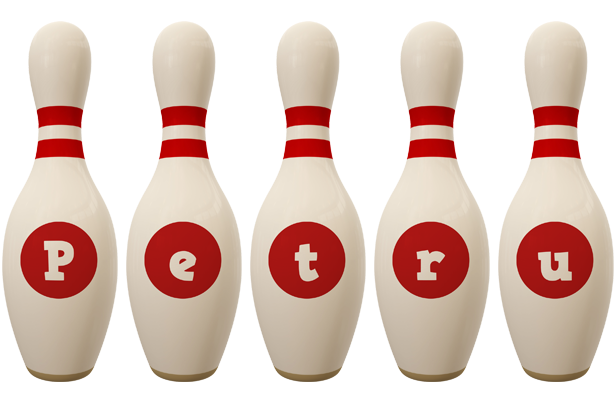 Petru bowling-pin logo