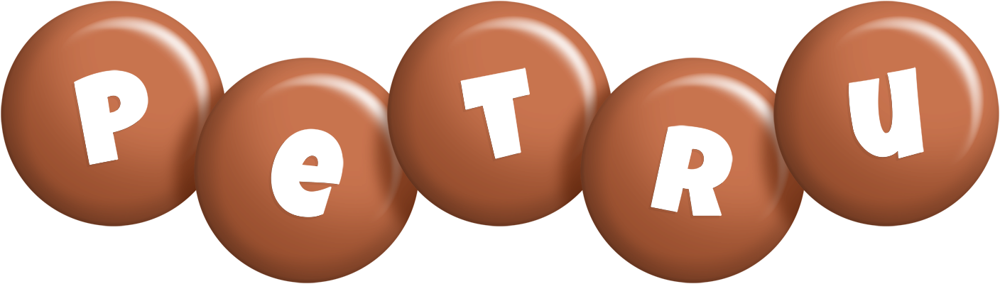 Petru candy-brown logo